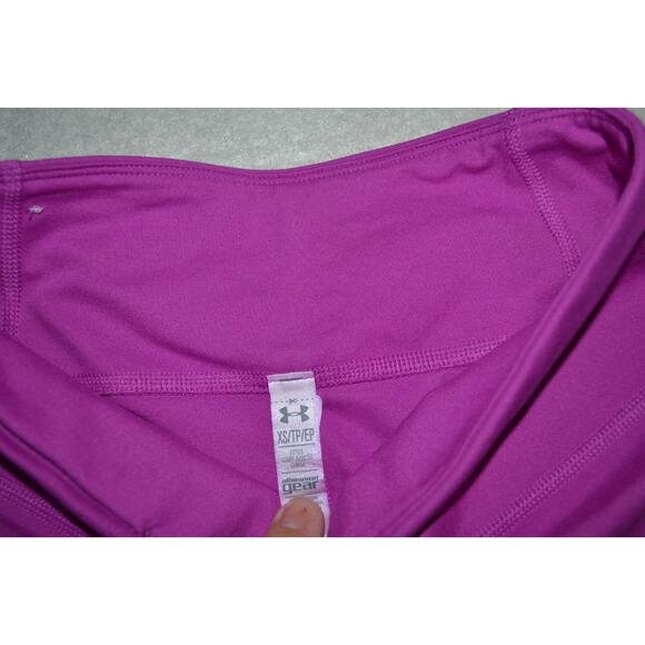 24149 Under Armor Gym Pants Compression Pink Polyester Size XS Womens - Picture 5 of 8